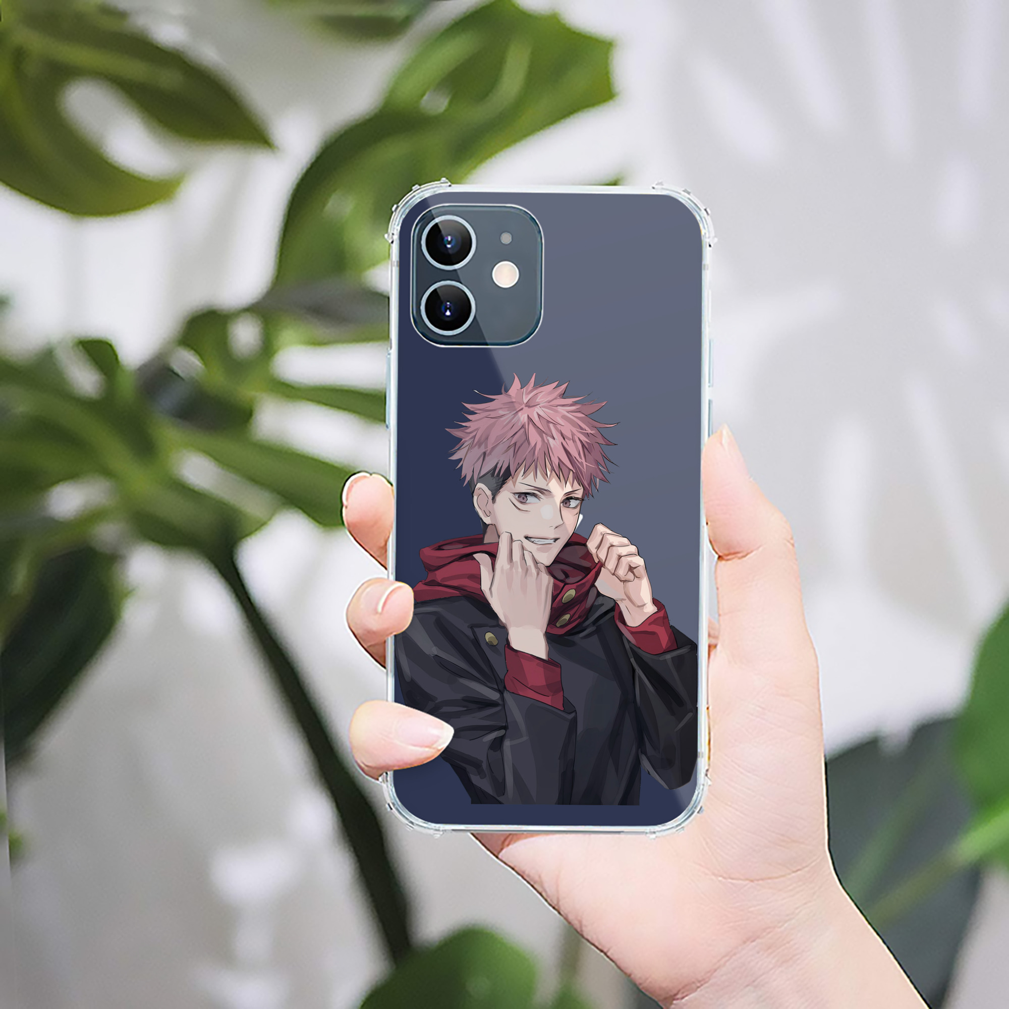 （画像用） 呪術廻戦 Jujutsu Kaisen 【iPhone 12シリーズ対応】透明スマホケース（クリアソフトケース）